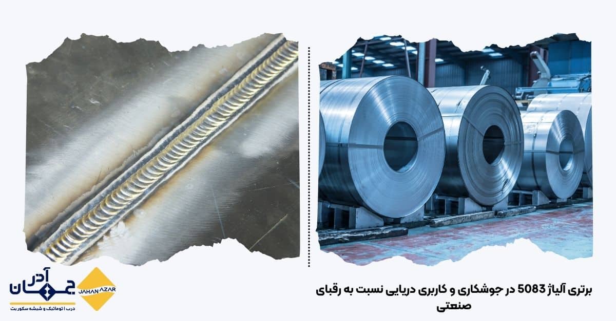مقایسه ویژگیهای آلومینیوم دریایی 5083 با آلیاژهای معمول مثل 6061 و فولاد؛ جوشپذیری قوی 5083 در برابر رولهای صنعتی استاندارد
