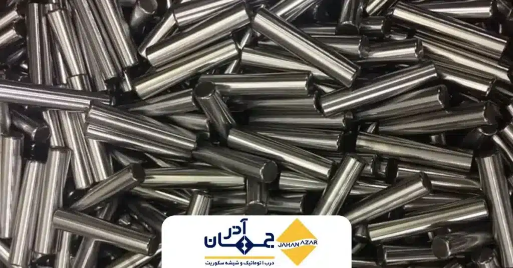 تصویر انواع پین ساختهشده از میلگرد ساده با سطح صیقلی و کاربرد صنعتی – مناسب برای اتصالات ماشینآلات، خودرو و تجهیزات مکانیکی | جهان آذر
